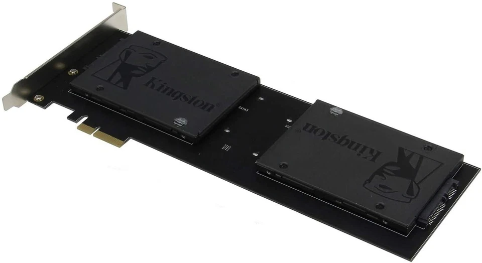 Sedna - PCIe 4X - Quad 2.5 Inch SATA SSD RAID Controller Card (RAID 0/1/10)  - Image 3 of 4