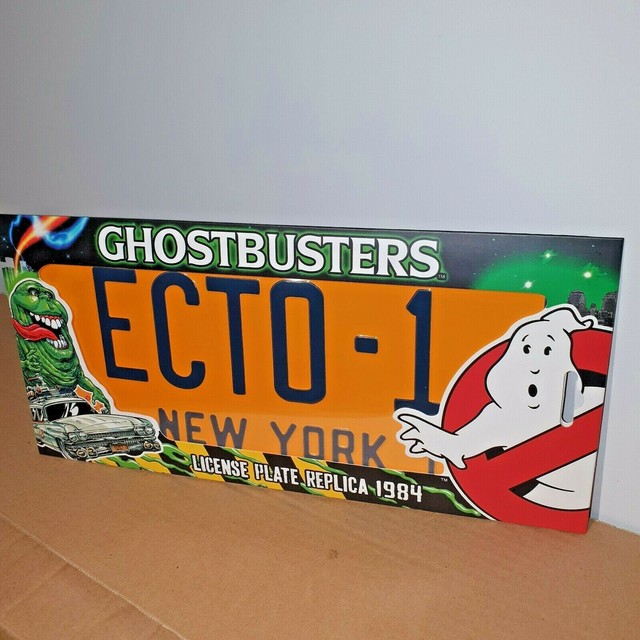 Ghostbusters Ecto 1 License Plate Replica 1984 Doctor Collector Offical 
