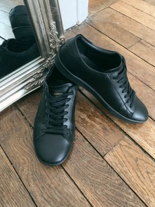 saint laurent trainers black