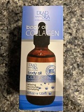 Dead Sea Collection 4oz Relaxing Collagen Body Oil Increases Skins Elasticity