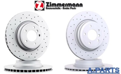 ZIMMERMANN 4X BREMSSCHEIBE Ø 348 336mm GELOCHT VORNE HINTEN BMW 3ER E90 335 330