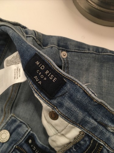 Lucky Jeans Youth Size 6/28 Blue Jeans Mid Rise Crop Ava Girls - Picture 3 of 7