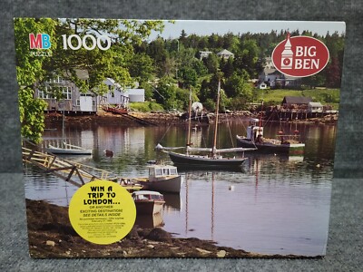 Vintage 1991 MB Ben Ben 1000 Piece Puzzle BRISTOL ME