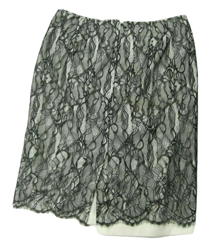 Ann Taylor schwarz Spitze Rock Größe 8 gerade Bleistift Cocktails formell Party - Bild 4 von 7