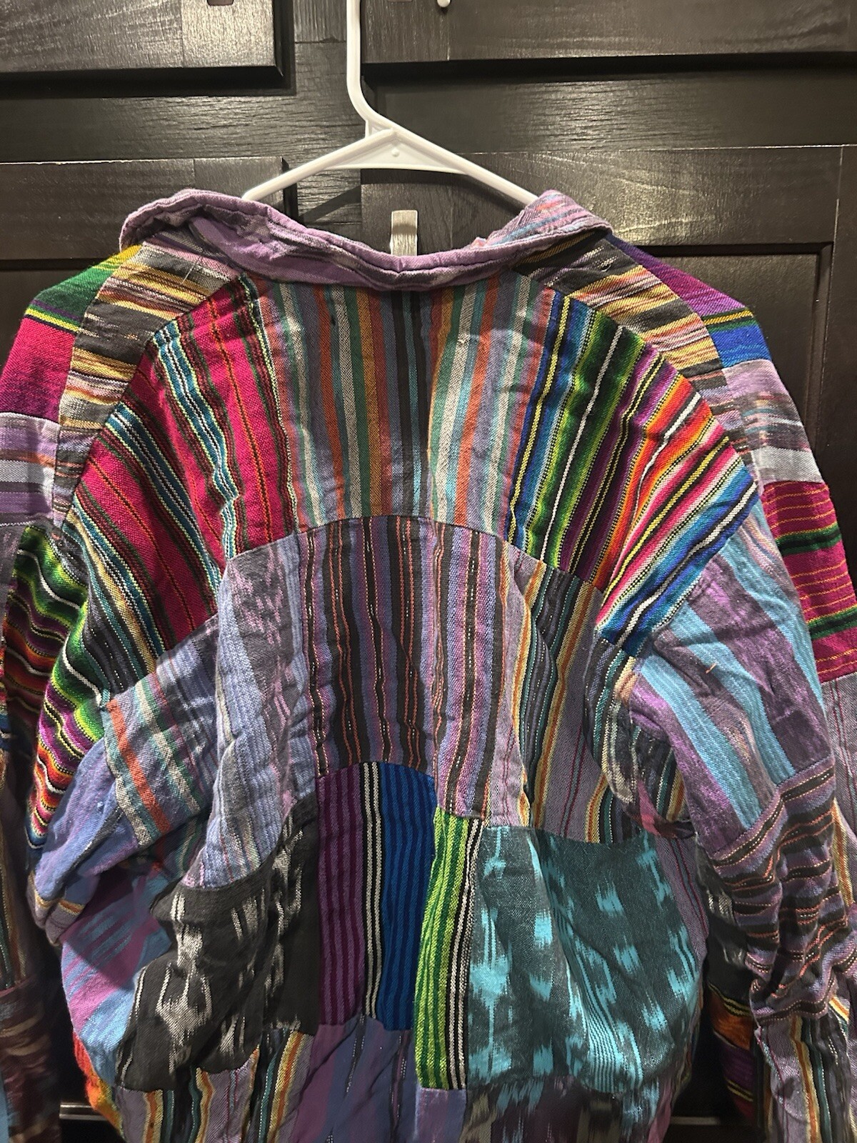 Bomber jacket, zip-up, patchwork design, neon col… - image 7