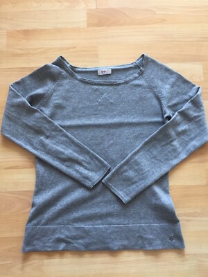 Flashlights Damenpullover Pulli grau Gr. 36/38 langarm Shirt Oberteil