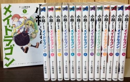 USED Miss Kobayashi's Dragon Maid Kobayashi-san chi no Vol.1-14 Japanese Manga - 第 1/1 張圖片