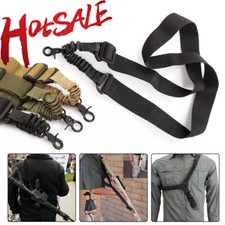 Tactical One Single Point Sling Strap Rifle Gun Sling Adjustable Rope Waist Belt