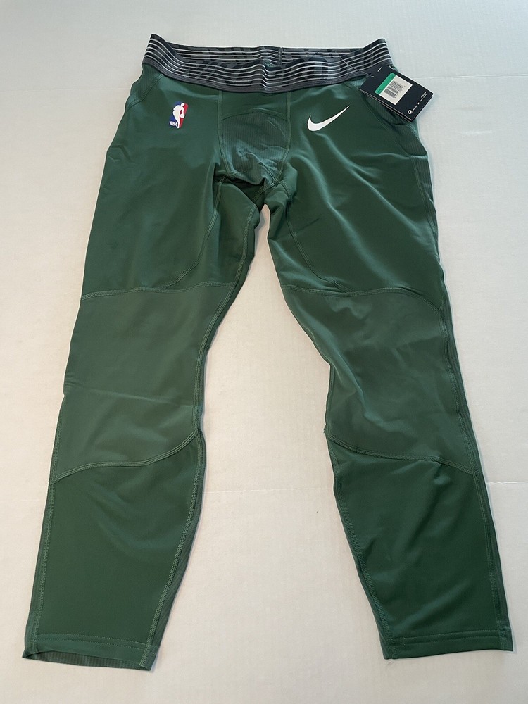 Nike Pro NBA Milwaukee Bucks Compression Pants Mens XL Tall New