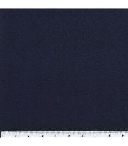 NAVY BLUE SOLID COTTON BLEND SUITING FABRIC 25X62 + INCHES