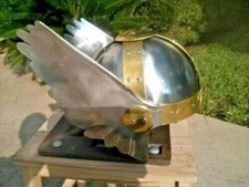 Elmo Medievale Con Ali THOR O Valkyrie Elmo Armatura Fatta A Mano