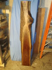 # 5067 Black Walnut Live Edge Slab lumber craft wood 57"L 8 1/2"W 1 1/2"T