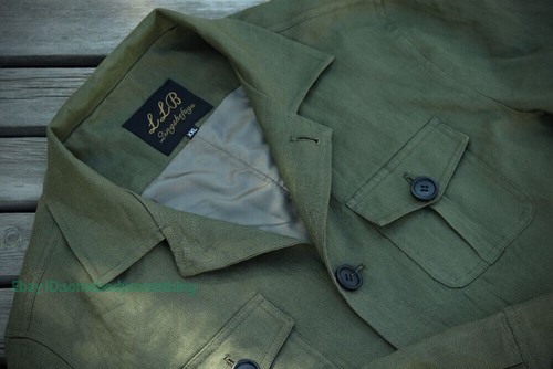 Linen Safari Jacket Men's British Retro Coat Hunting Coat Vintage Casual Jacket - Picture 16 of 28