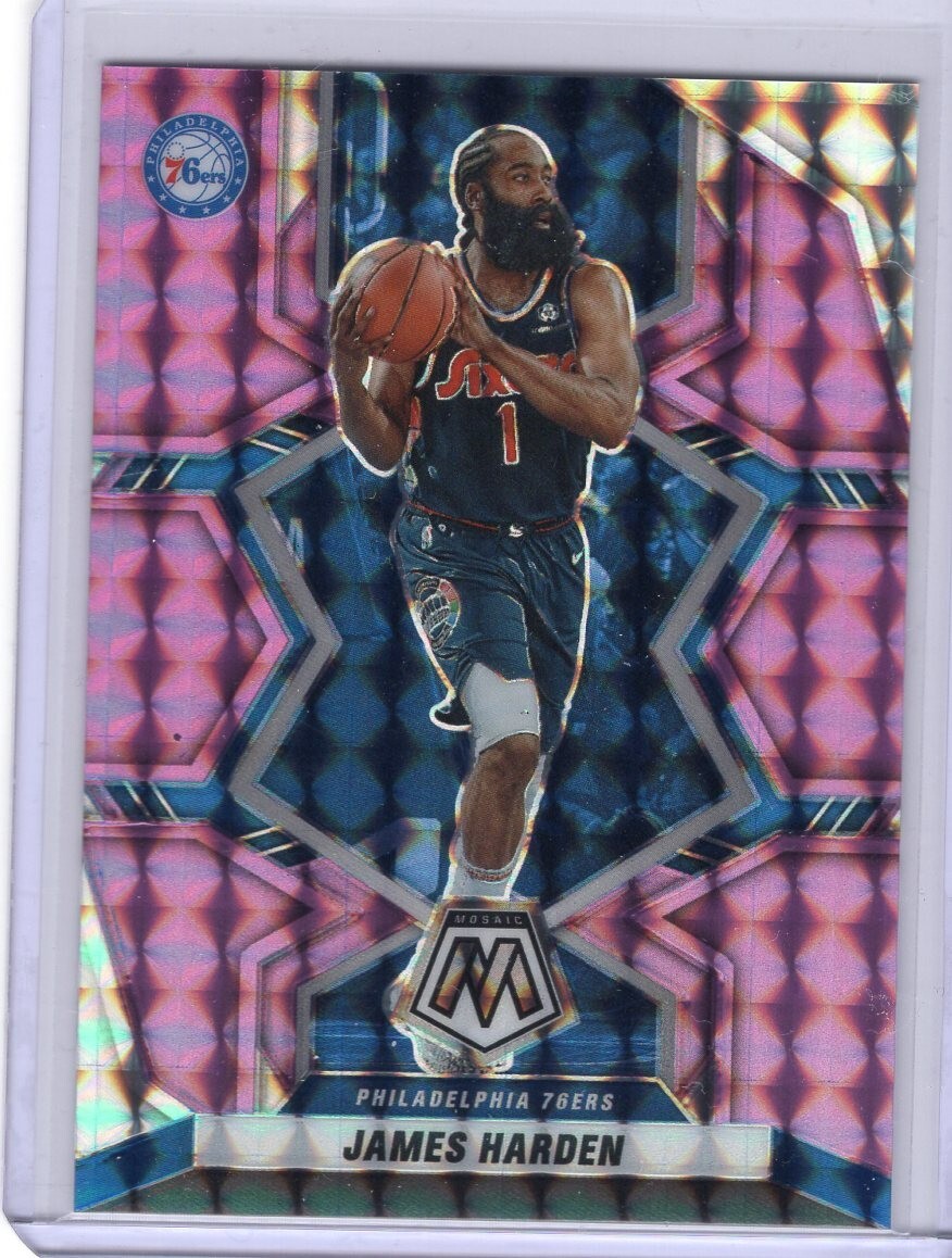  ジェームズ・ハーデン 第4巻 27cm 2021-22 Panini Mosaic JAMES HARDEN Purple /49 SP Philadelphia