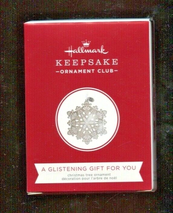 2020 Hallmark Ornaments - GLISTENING GIFT FOR YOU - Keepsake Club - KOC. NIB