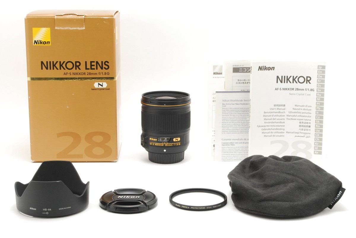 箱付き　AF-S NIKKOR 28mm f/1.8G Amazon.com : Nikon AF FX NIKKOR 28mm f/1.8G Compact Wide