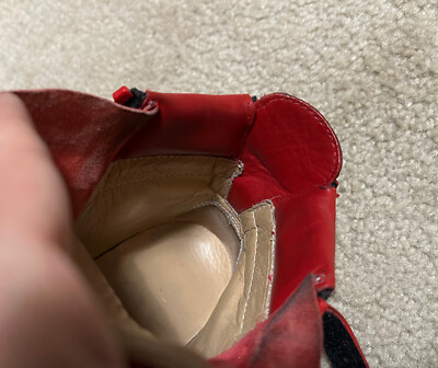 GIUSEPPE ZANOTTI red WOMENS SHOES (Size 37, U.S. 7) Zip Hi GIUSEPPE ZANOTTI red WOMENS SHOES (Size 37, U.S. 7) Zip Hi