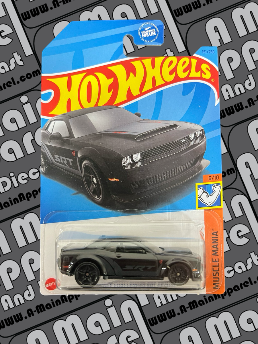 ホットウィール DODGE CHALLENGER SRT DEMON Hot Wheels '18 Dodge Challenger SRT Demon, Muscle Mania 6/10 [Blue