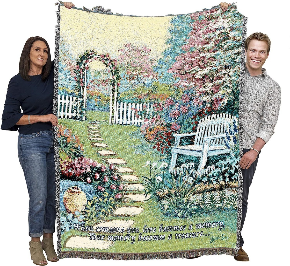 Pure Country Weavers Trostdecke – Gewebte Baumwolldecke, Extra Groß (ca. 180x120 Cm), Für Trauer Und Beileid