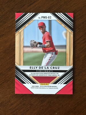 Elly De La Cruz 2022 Elite Extra Edition PROSPECT MATERIALS Elly De La Cruz 2022 Elite Extra Edition PROSPECT MATERIALS