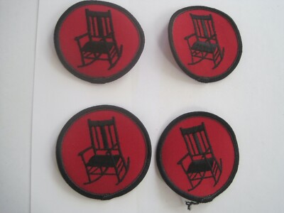 BSA Rocking Chair Patches Lot 4 2.5''