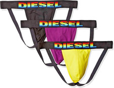 Image of Diesel Mens 3 Pack of Jockstraps Size Large