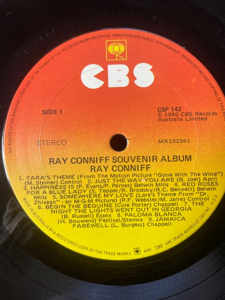 RARE Ray Conniff - Souvenir Album LP (Australian Pressing) - Image 2 of 4