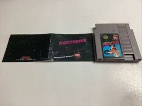Excitebike- NES Complete TESTED CIB Circle Rev A Black Box Nintendo B