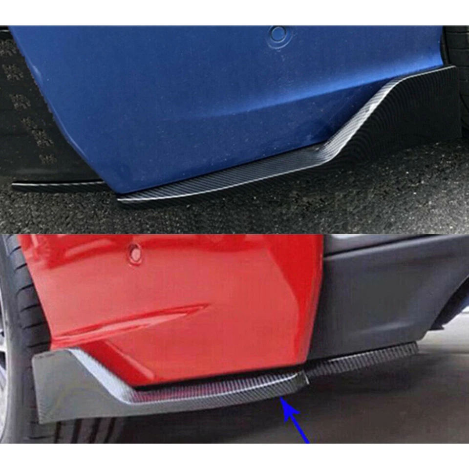 SAIAS LATERAIS DIVISORAS DIFUSORAS LABIAIS TRASEIRAS FIBRA DE CARBONO para Mitsubishi Lancer - Imagem 3 de 4