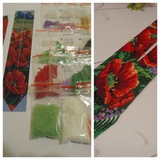 Kit for making a necklace gerdan. Beading Loom Pattern.  4