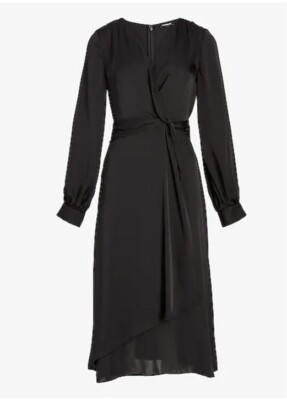 express satin wrap dress Express | Dresses | Express Holiday Burgundy Satin Wrap Dress