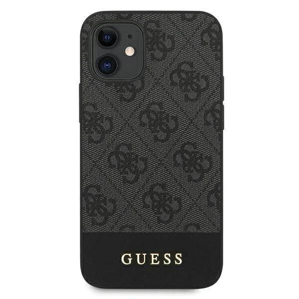 Guess Custodia PU 4G Metal Logo per iPhone 12 Pro Max Rosa