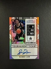 Saben Lee 2020 Contenders Draft Picks Tournament Ticket Auto RC /49 #134