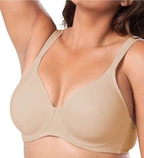 24A17 Leading Lady 5028 Full Coverage Underwire Bra 48D Nude NWOT 