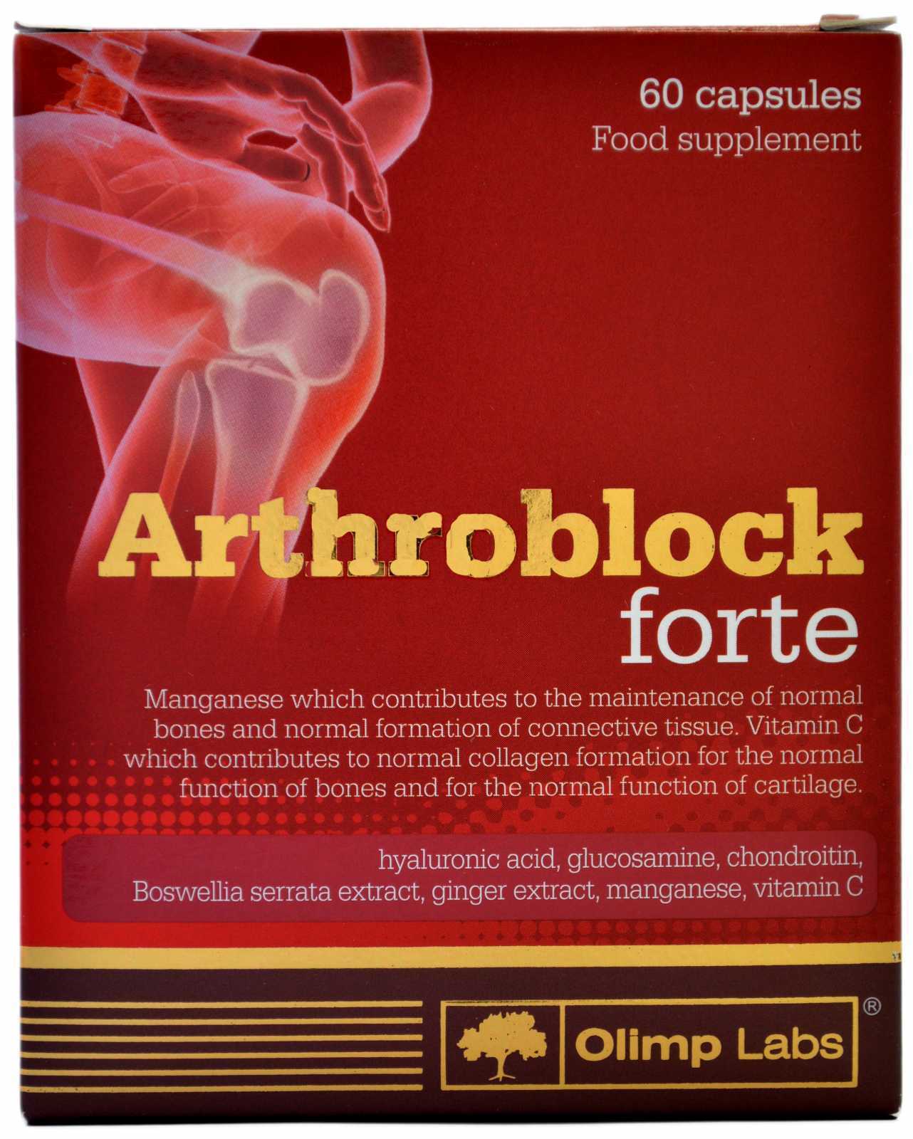 Arthroblock FORTE Joint Support Health Recovery Pain Relief Supplement FREE SHIP