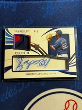 2021 Immaculate Clearly Clutch Materials Blue /5 Sherten Apostel Rookie Auto RC