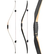 58'' Traditional Bow 15-50lbs Longbow Horsebow Riding Archery Hunting Target