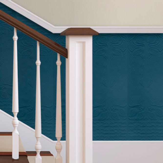 Paintable Wallpaper Paste The Wall Vinyl 10 Panels Per Roll Nouveau Anaglypta
