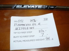 True Temper Elevate ETS 95 Iron Shaft 34 15/16" R Flex PULLED .370 Parallel