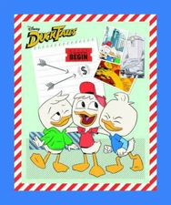 DUCK TALES Disney Crib Panel 80s 90s Kids Print Fabric Baby Lap Quilt FUN RETRO