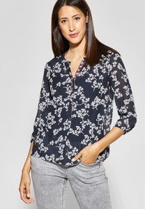 Street One Damen Transparente Print-Bluse NEU