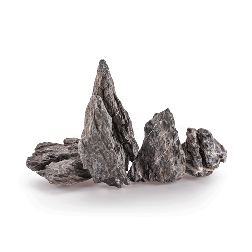 Aquarium Seiryu Rock Fish Tank Stone Decoration GREY MOUNTAIN Ready 3kg
