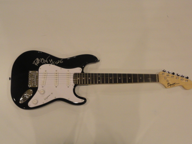 ROBB FLYNN MACHINE HEAD SIGNED BLACK ELECTRIC GUITAR PROOF JSA COA