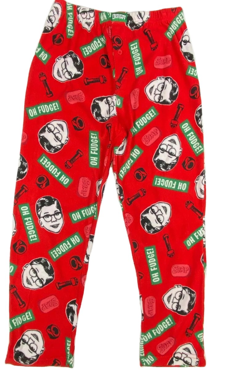 NEW A Christmas Story Men's Fleece Lounge Pajama Pants Size M