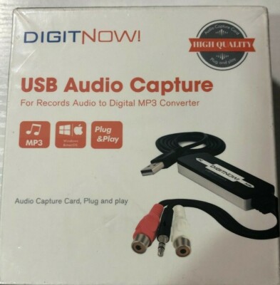 DigitNow! USB Audio Capture - Records Audio to Digital MP3 Converter