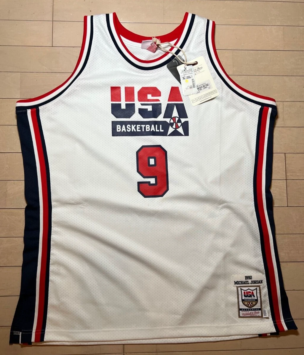 Men's Mitchell & Ness Michael Jordan White USA Basketball Authentic 1992 Jersey Size: Small