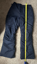 Lands End Ski Snow Pants, Navy Blue Kids Size 12 Grow-A-Longs NWOT