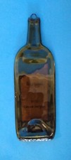 Green Glass Flattened Cabernet Sauvignon Wine Bottle Cheese Snack Serving Tray