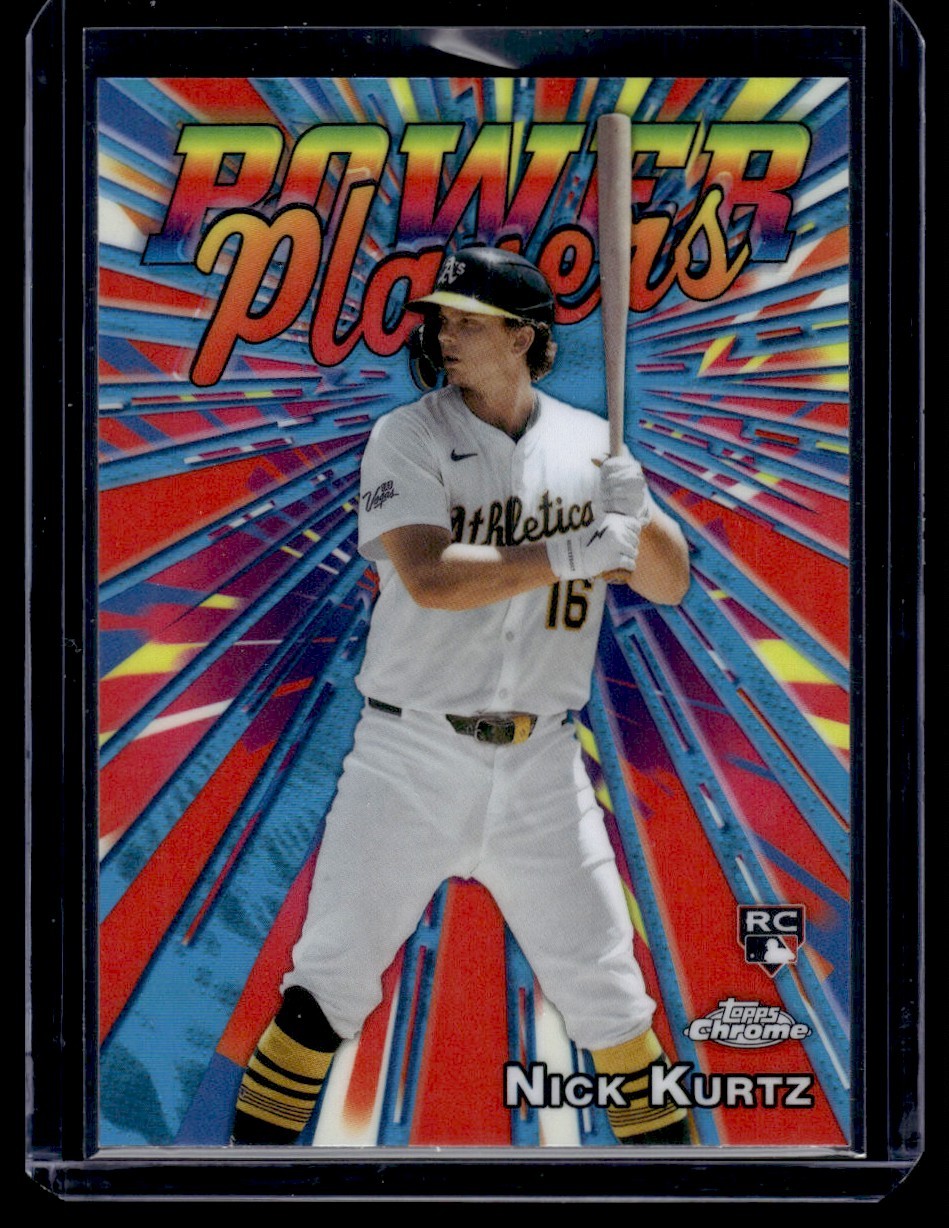 2025 Topps Chrome Update Power Players Nick Kurtz Rookie Athletics #PP-30