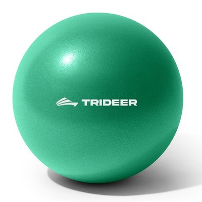 Trideer Exercise Ball for Physical 9 inch, Green (with inflation straw)